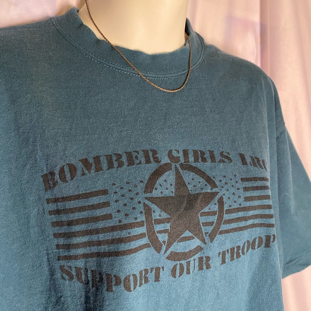 turquoise vintage tshirt
